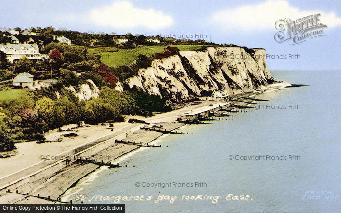 Photo of St Margaret's Bay, Looking East c.1955