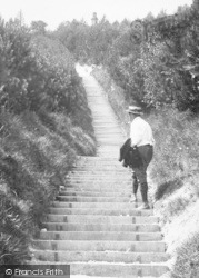 Man Climbing The Steps 1908, St Margaret's Bay