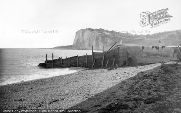 Photo of St Margaret's Bay, The Beach And Cliffs c.1955