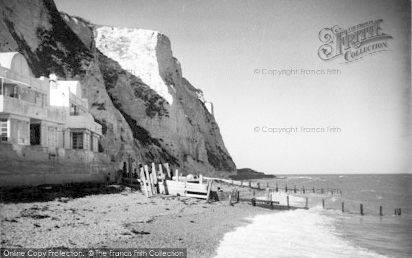 Photo of St Margaret's Bay, The Beach And Cliffs c.1955