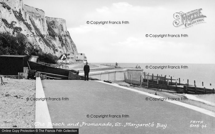 Photo of St Margaret's Bay, The Beach And Promenade c.1955