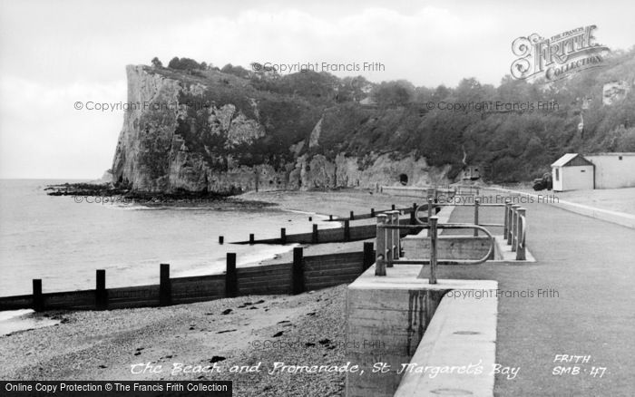 Photo of St Margaret's Bay, The Beach And Promenade c.1955