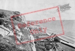 The Hotel, From The Cliffs c.1895, St Margaret's Bay