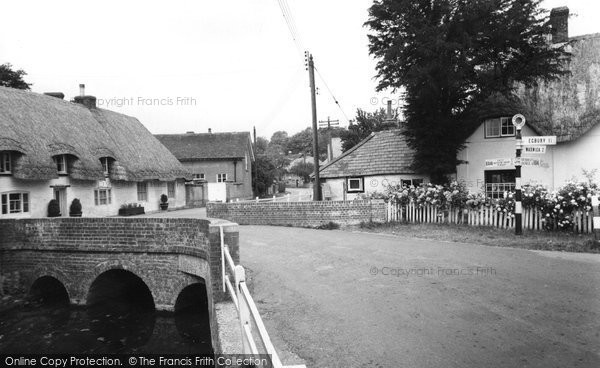 Photo of St Mary Bourne, The Bridge c.1955