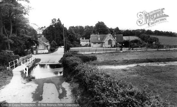 Photo of St Mary Bourne, The Ford c.1955