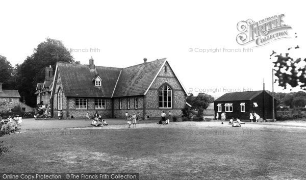 Photo of St Mary Bourne, The School c.1955