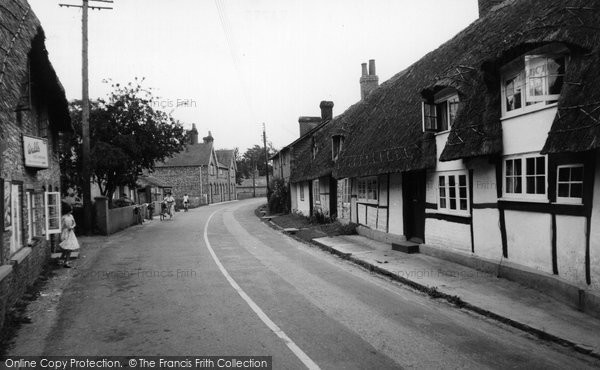 Photo of St Mary Bourne, The Village c.1955