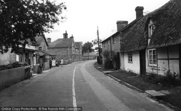 Photo of St Mary Bourne, The Village c.1955