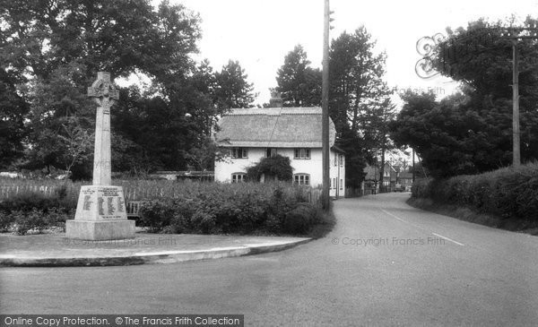 Photo of St Mary Bourne, The Village c.1955