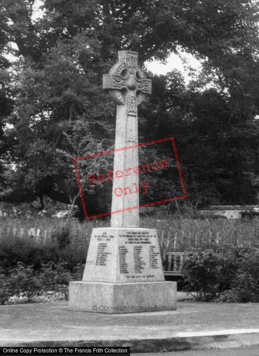 Photo of St Mary Bourne, War Memorial c.1955