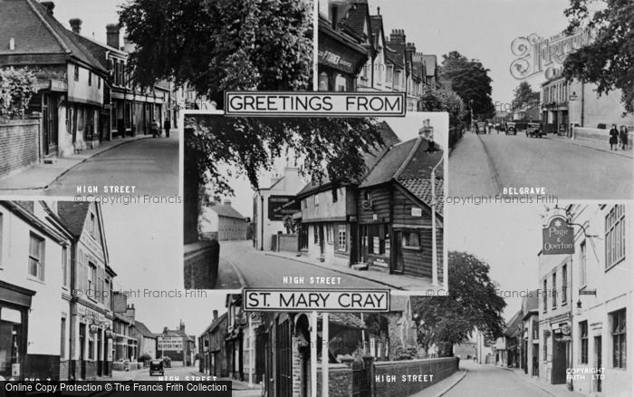 Photo of St Mary Cray, Composite c.1950