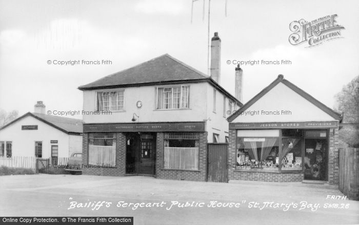 Photo of St Mary's Bay, Bailiff's Sergeant Public House c.1955