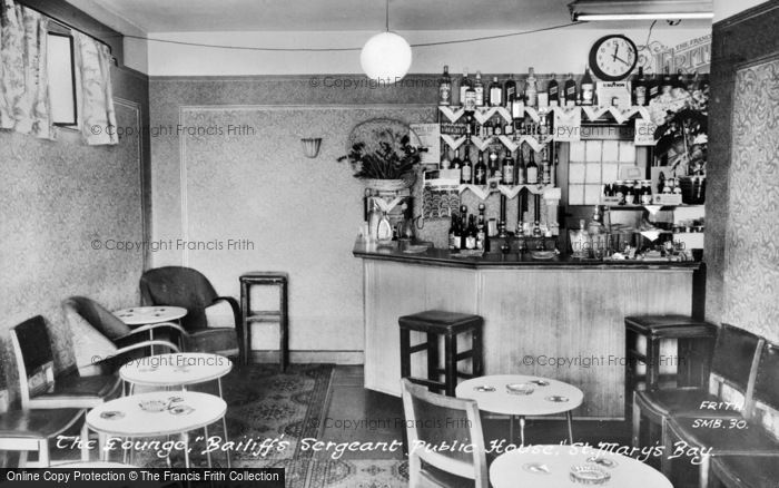 Photo of St Mary's Bay, The Lounge, Bailiff's Sergeant Public House c.1955