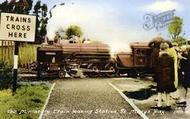 The Miniature Train Leaving Station c.1960, St Mary's Bay