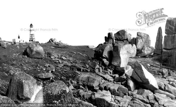 Photo of St Mary's, Peninnis Head Light And Rocks c.1955