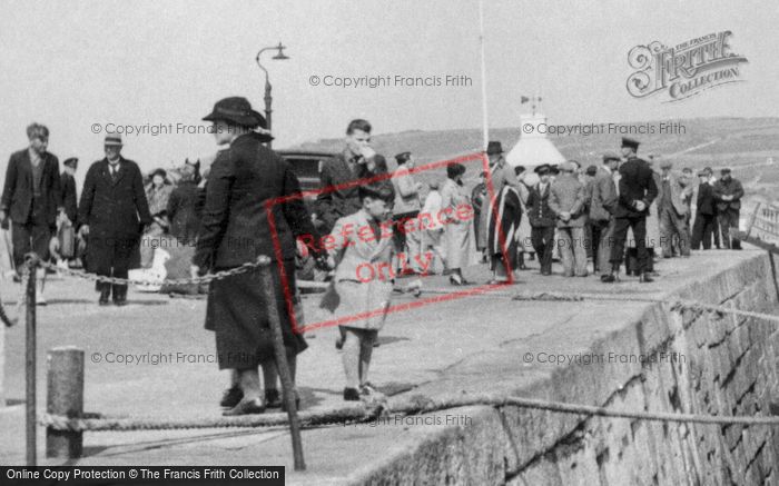 Photo of St Mary's, People At The Port c.1935