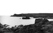 Pulpit Rock From Old Town Bay c.1955, St Mary's