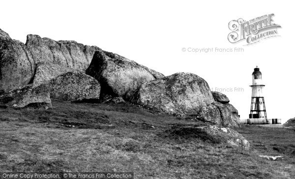 Photo of St Mary's, Rocks And Peninnis Light c.1955