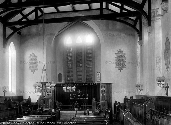 Photo of St Mary's, St Mary The Virgin Church Interior, Hugh Town 1891