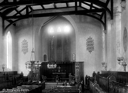 St Mary The Virgin Church Interior, Hugh Town 1891, St Mary's