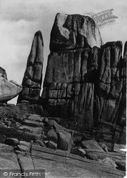 Tooth Rocks, Peninnis Head 1891, St Mary's