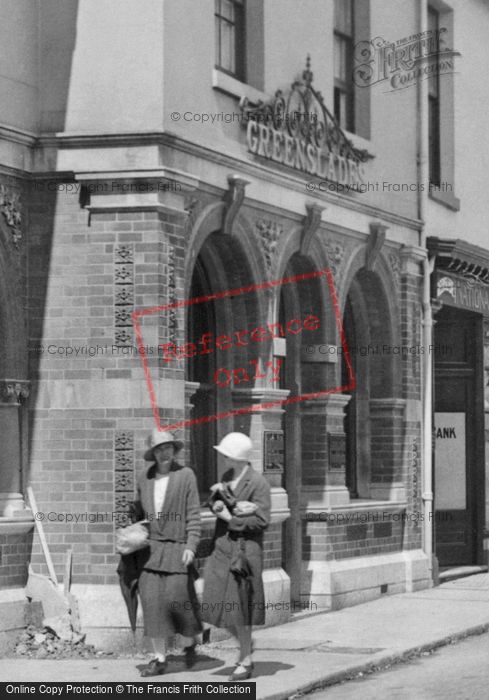 Photo of St Marychurch, Greenslades, Fore Street 1925