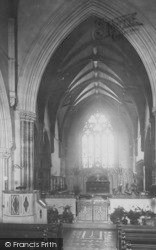 St Mary's Church Interior 1899, St Marychurch
