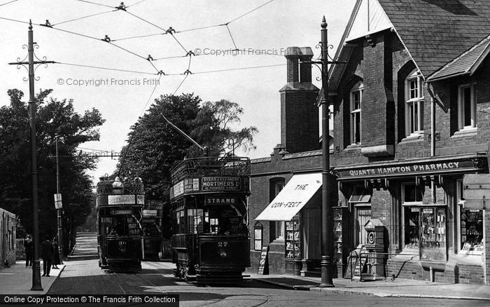 Photo of St Marychurch, Trams And Quant's Hampton Pharmacy 1925