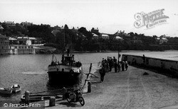 Arrival Of The Falmouth Ferry c.1955, St Mawes