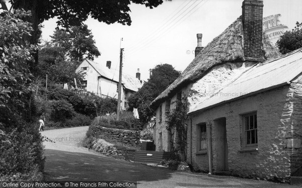 Photo of St Mawes, Old Cottages c.1955