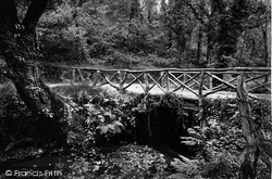 Carnanton Woods, Rustic Bridge 1894, St Mawgan