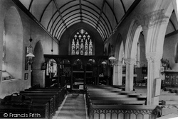 Church Interior 1907, St Mawgan