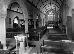 Church Interior 1937, St Mawgan