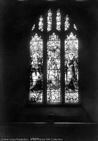 Photo of St Mawgan, Church, Madonna Window 1907