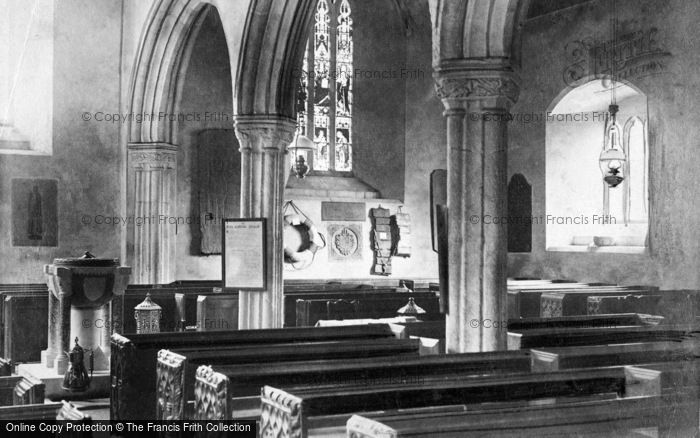 Photo of St Mawgan, Church, Showing Wreck Mementoes c.1900