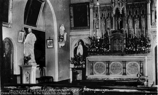 Photo of St Mawgan, Convent Chapel c.1955 - Francis Frith