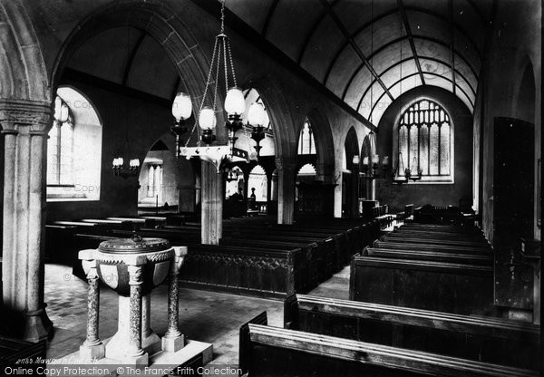 Photo of St Mawgan, The Church, Interior 1888