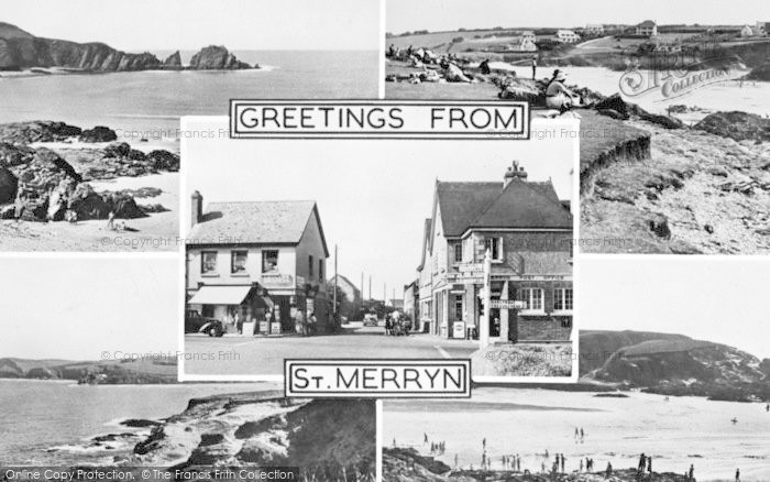 Photo of St Merryn, Composite c.1955