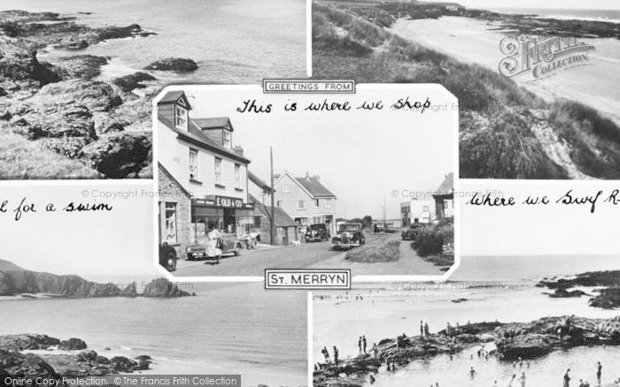 Photo of St Merryn, Composite c.1955