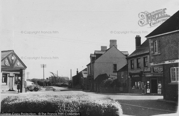 Photo of St Merryn, The Cross Road c.1955