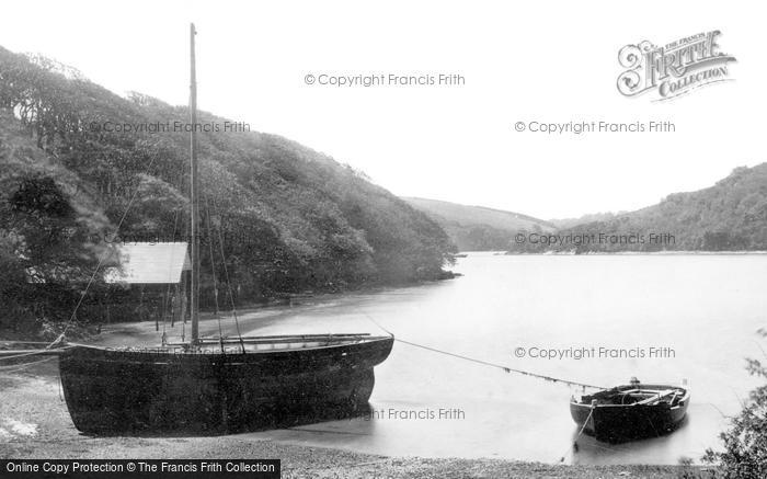 Photo of St Michael Penkivel, Boats At The Tregothnan Landing Place 1890