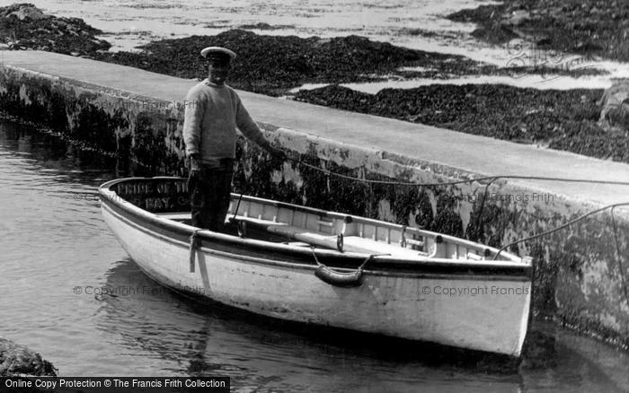 Photo of St Michael's Mount, A Fisherman 1928