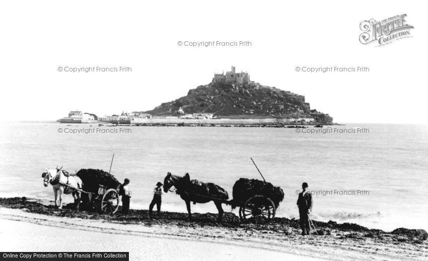 St Michael's Mount, Collecting Seaweed 1895