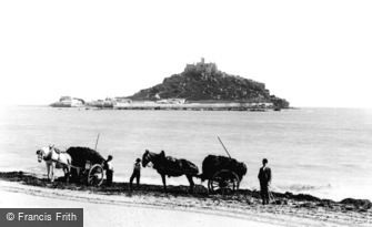 St Michael's Mount, Collecting Seaweed 1895
