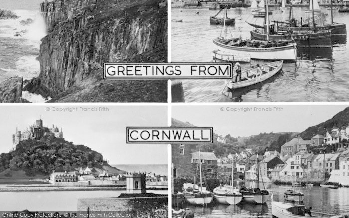 Photo of St Michael's Mount, Composite c.1955