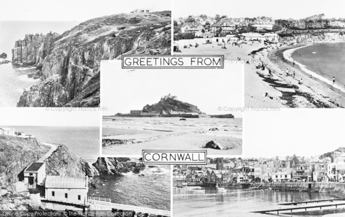 Photo of St Michael's Mount, Composite c.1955