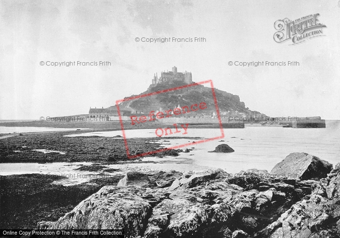 Photo of St Michael's Mount, From The Rocks Near Marazion c.1895
