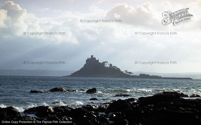 Photo of St Michael's Mount, From Trenow Cove c.1990