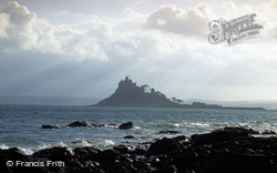 From Trenow Cove c.1990, St Michael's Mount