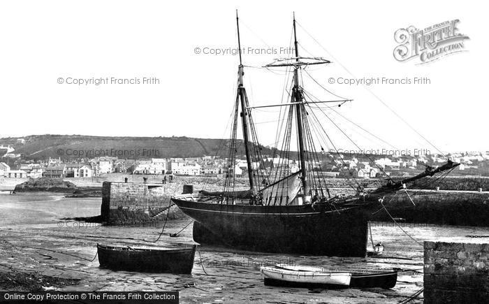Photo of St Michael's Mount, Harbour At Low Tide 1890